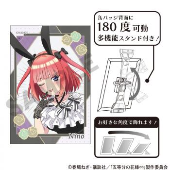 【予約2024年12月】五等分の花嫁 アート缶バッジ 中野二乃 モノクロバニードレス クラックス