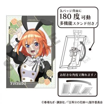 【予約2024年12月】五等分の花嫁 アート缶バッジ 中野四葉 モノクロバニードレス クラックス