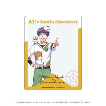 【予約2024年12月】アクリルカード「A3!×Sanrio characters」12/兵頭 九門×コロコロクリリン(等身イラスト) A3