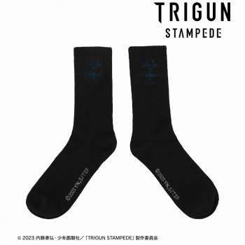 【予約2025年03月】TVアニメ「TRIGUN STAMPEDE」 ニコラス・D・ウルフウッド ワンポイント刺繍靴下ユニセックス アルマビアンカ