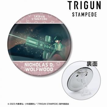 【予約2025年03月】TVアニメ「TRIGUN STAMPEDE」 ニコラス・D・ウルフウッド ゆるコマ 3WAY缶バッジ ver.B アルマビアンカ