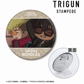 【予約2025年03月】TVアニメ「TRIGUN STAMPEDE」 ヴァッシュ&ニコラス ゆるコマ 3WAY缶バッジ ver.A アルマビアンカ