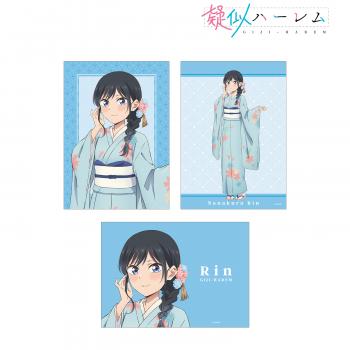 【予約2025年02月】TVアニメ「疑似ハーレム」 描き下ろし 七倉 凛 和服ver. 2Lブロマイド3枚セット アルマビアンカ