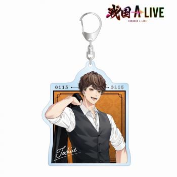 【予約2025年03月】戦国 A LIVE 描き下ろし 前田 利家 黒スーツver. BIGアクリルキーホルダー アルマビアンカ