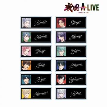 【予約2025年03月】戦国 A LIVE 描き下ろし 黒スーツver. トレーディングアクリルネームプレート 12パック入りBOX アルマビアンカ