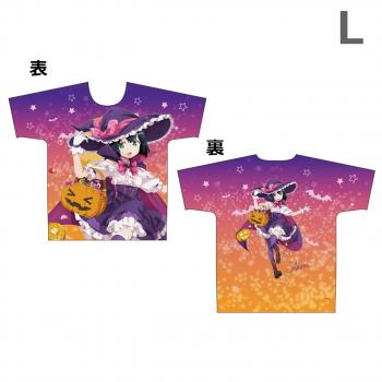 【予約2024年12月】となりの吸血鬼さん 【描き下ろし】ハロウィン フルグラフィックTシャツ 綿ライク 灯 L エムズファクトリー