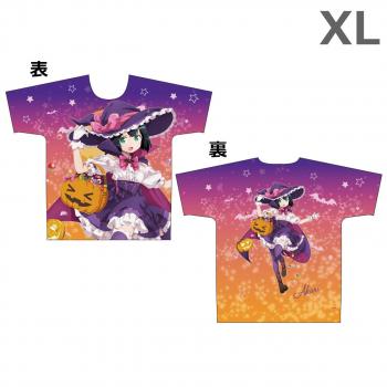 【予約2024年12月】となりの吸血鬼さん 【描き下ろし】ハロウィン フルグラフィックTシャツ 綿ライク 灯 XL エムズファクトリー