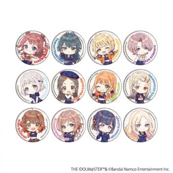 【予約2025年02月】ホログラム缶バッジ(57mm)「学園アイドルマスター」02/シミラールック衣装ver. トレーディング(全12種)(ミニキャライラスト) 12パック入りBOX A3