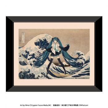 【予約2025年01月】葛飾北斎×初音ミク 複製原画 冨嶽三十六景 神奈川沖浪裏 Presence