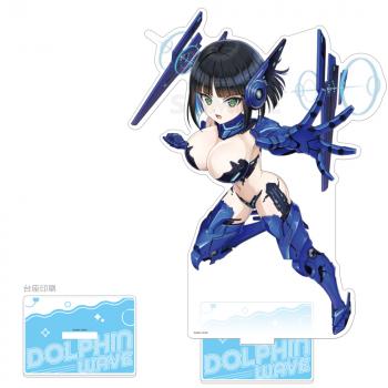 【予約2025年02月】ドルフィンウェーブ 特大アクリルスタンド（アイネス（K16-BLUE）） カーテン魂