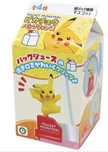 ピカチュウ  紙パックドリンク専用マスコット パックリップス ポケットモンスター ポケモン