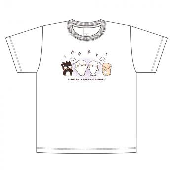 【予約2025年02月】しろたん × はぴだんぶい Tシャツ / バッドばつ丸（Mサイズ） キャラバン