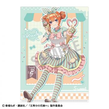 【予約2025年02月】五等分の花嫁∽ A4シングルクリアファイル 中野四葉/アイス屋さん カミオジャパン