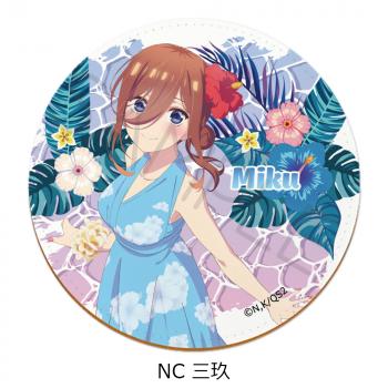 【予約2025年03月】TVスペシャルアニメ「五等分の花嫁＊」レザーコースター NC (三玖) シンクイノベーション