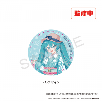 【予約2025年02月】初音ミク×甲州印伝 56mmコレクション缶バッジ Aデザイン 加藤商会