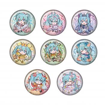 【予約2025年03月】初音ミク あやかしステージ キラキラ缶バッジ 8パック入りBOX ツインクル