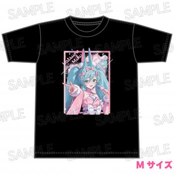 【予約2025年03月】初音ミク あやかしステージ Tシャツ 黒(M) ツインクル