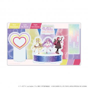 【予約2025年03月】プレミアム アクリルジオラマプレート「プリパラ10周年×サンリオキャラクターズ」01/A ver.(等身イラスト) A3