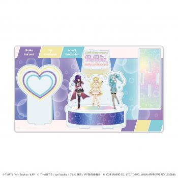 【予約2025年03月】プレミアム アクリルジオラマプレート「プリパラ10周年×サンリオキャラクターズ」03/C ver.(等身イラスト) A3