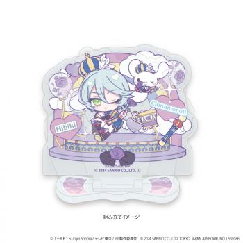 【予約2025年03月】アクリルスタンドプレート「プリパラ10周年×サンリオキャラクターズ」05/紫京院ひびき×シナモロール(ミニキャライラスト) A3