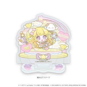 【予約2025年03月】アクリルスタンドプレート「プリパラ10周年×サンリオキャラクターズ」07/夢川ゆい×こぎみゅん(ミニキャライラスト) A3