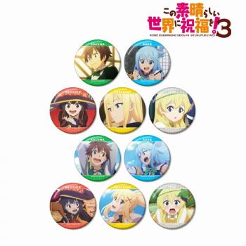 【予約2025年03月】TVアニメ「この素晴らしい世界に祝福を！３」 トレーディング場面写ホログラム缶バッジ 10パック入りBOX アルマビアンカ