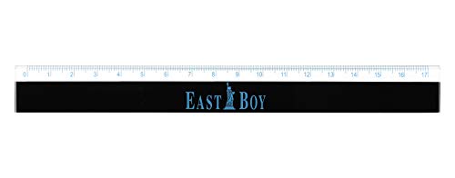 EASTBOY イーストボーイ 17cm 定規 (ブラック) EB1501