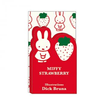 ミッフィー ダイカット メモパッド MIFFY STRAWBERRY ディックブルーナ 赤