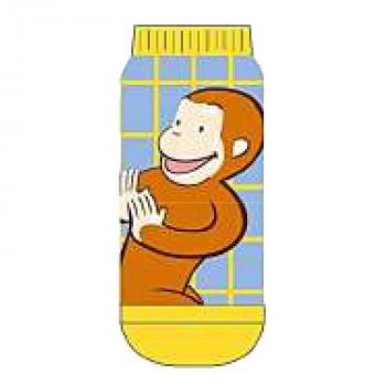 おさるのジョージ キャラックス キッズ クラシック チェック ソックス 靴下 Curious George