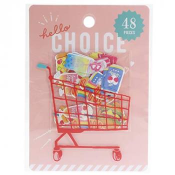 フレーク シール[ジャンクフード]CHOICE MART SEAL クラックス DECOシール かわいい グッズ 通販 05986