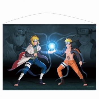 【予約2025年03月】NARUTO-ナルト- 疾風伝 描き下ろし うずまきナルト＆波風ミナト B2タペストリー コスパ