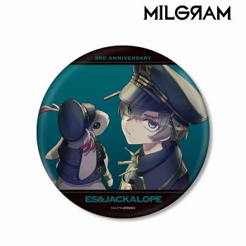 【予約2024年09月】MILGRAM -ミルグラム- 描き下ろしイラスト エス＆ジャッカロープ 3rd Anniversary ver. BIG缶バッジ アルマビアンカ