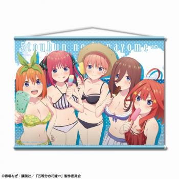 【予約2024年10月】五等分の花嫁∽ B2タペストリー デザイン08(集合/水着B) ライセンスエージェント