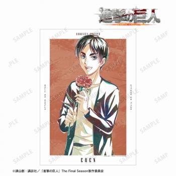 【予約2025年04月】進撃の巨人 描き下ろし エレン Flower Shop ver. Ani-Art A3マット加工ポスター アルマビアンカ