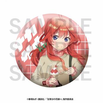 【予約2024年10月】「五等分の花嫁∽」 -サウナ行こう!- メタリック缶バッジ 中野 五月 イーディス